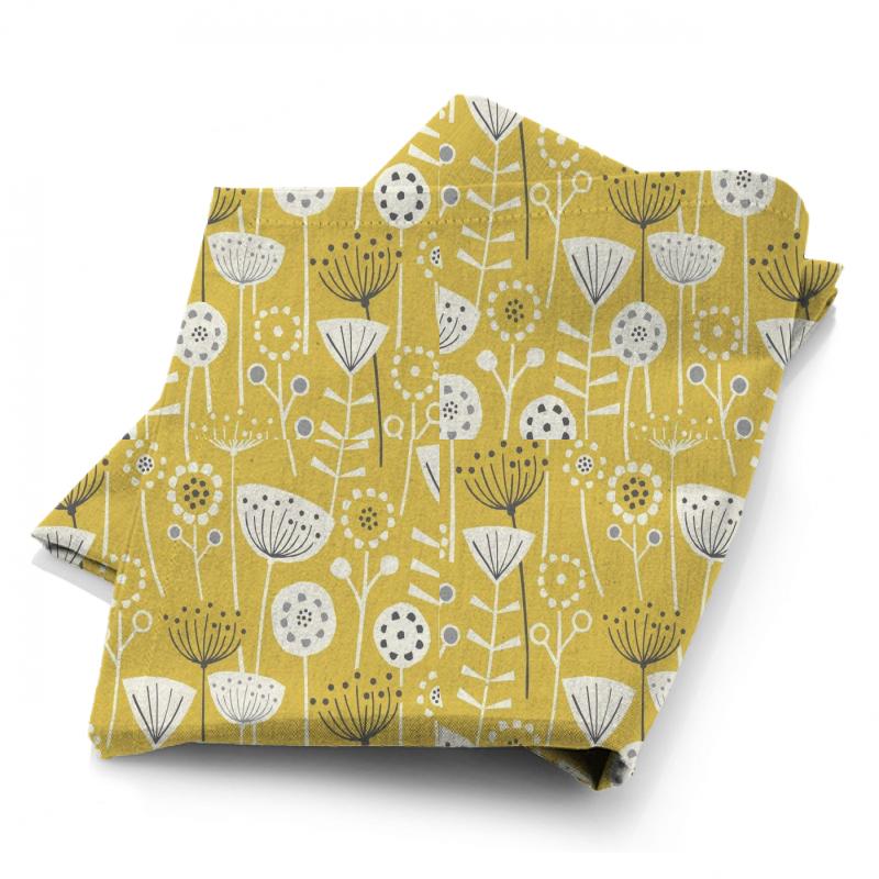 Bergen Ochre Fabric Fryetts Scandi Bergen Ochre Fabric