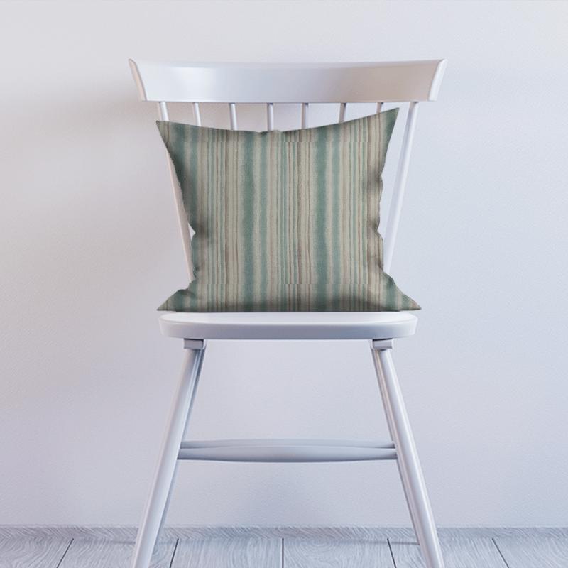 Fryetts Reno Garda Stripe Cornflower Cushion
