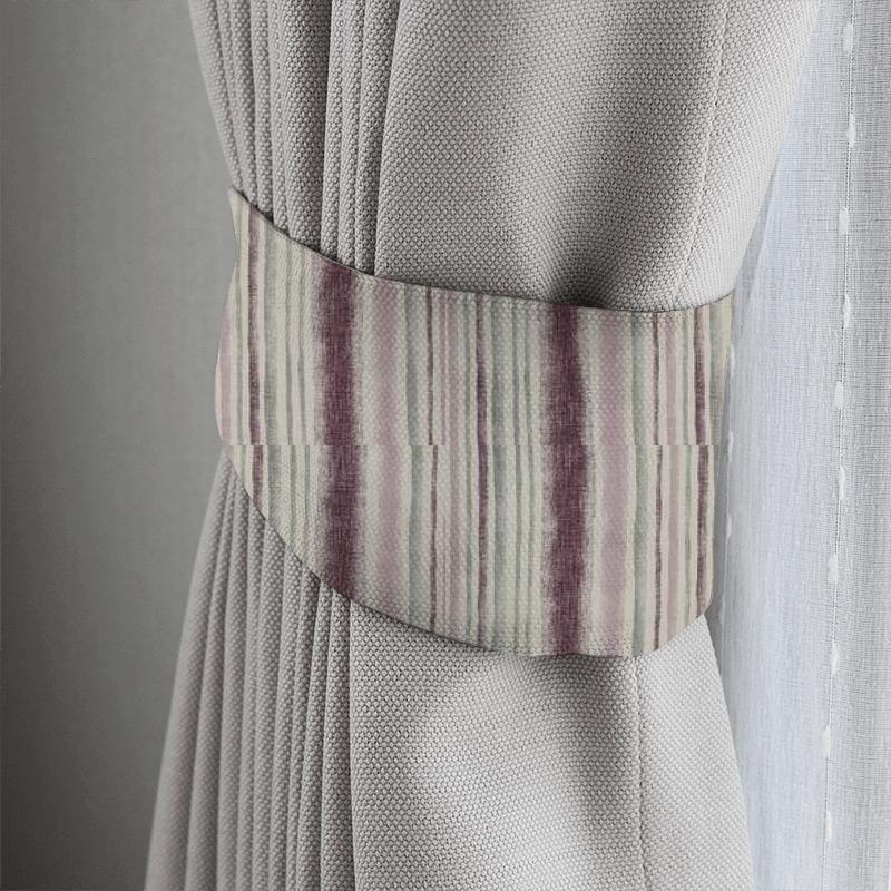 Garda Stripe Grape Tieback Fryetts Reno Garda Stripe Grape Tieback