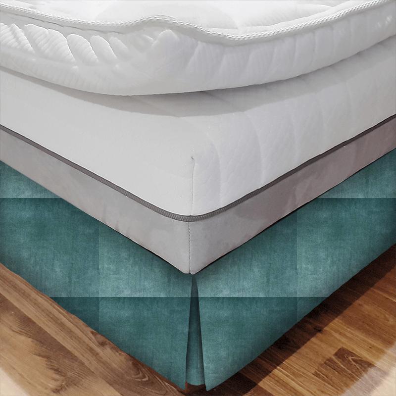 Glamour Duck Egg Bed Base Valance Fryetts Glamour Glamour Duck Egg Bed Base Valance