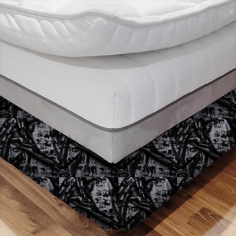 Fryetts Glamour Mercury Noir Bed Base Valance