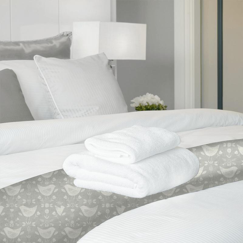 Fryetts Scandi Narvik Grey Bed Runner