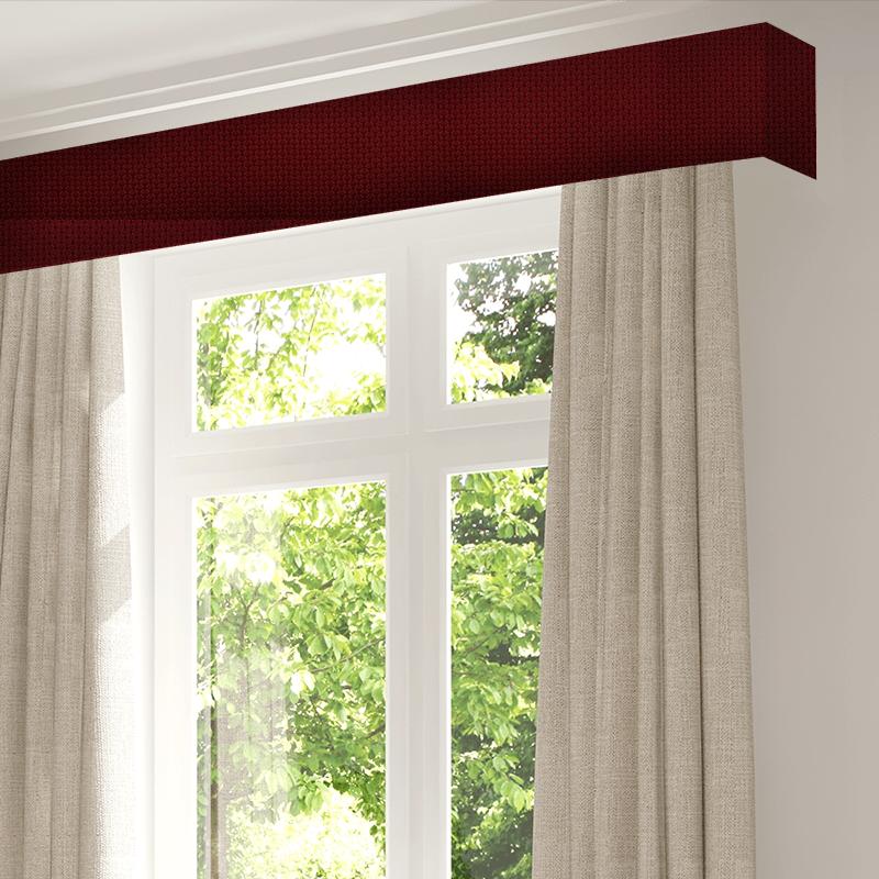Fryetts Scandi Orpheus Red Pelmet