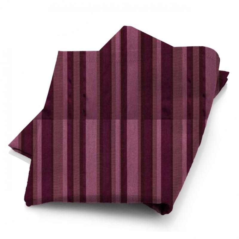 Fryetts Reno St James Stripe Aubergine Fabric