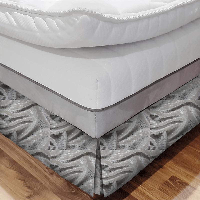 Zinc Ivory Bed Base Valance Fryetts Glamour Zinc Ivory Bed Base Valance