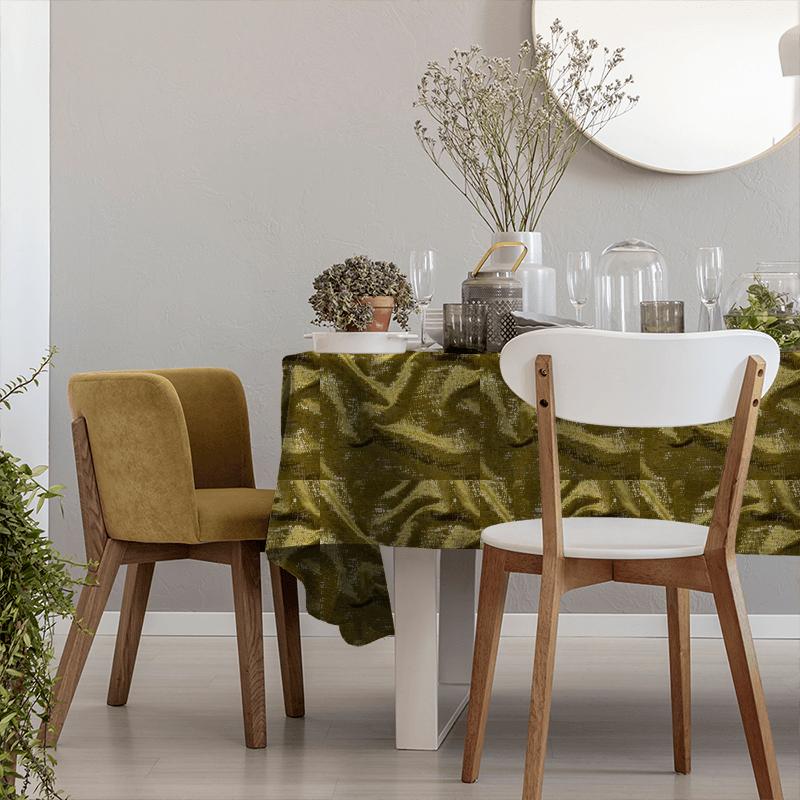 Fryetts Glamour Zinc Ochre Tablecloth
