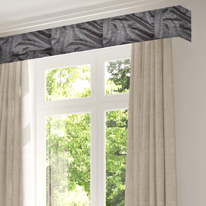 Fryetts Glamour Zinc Silver Pelmet