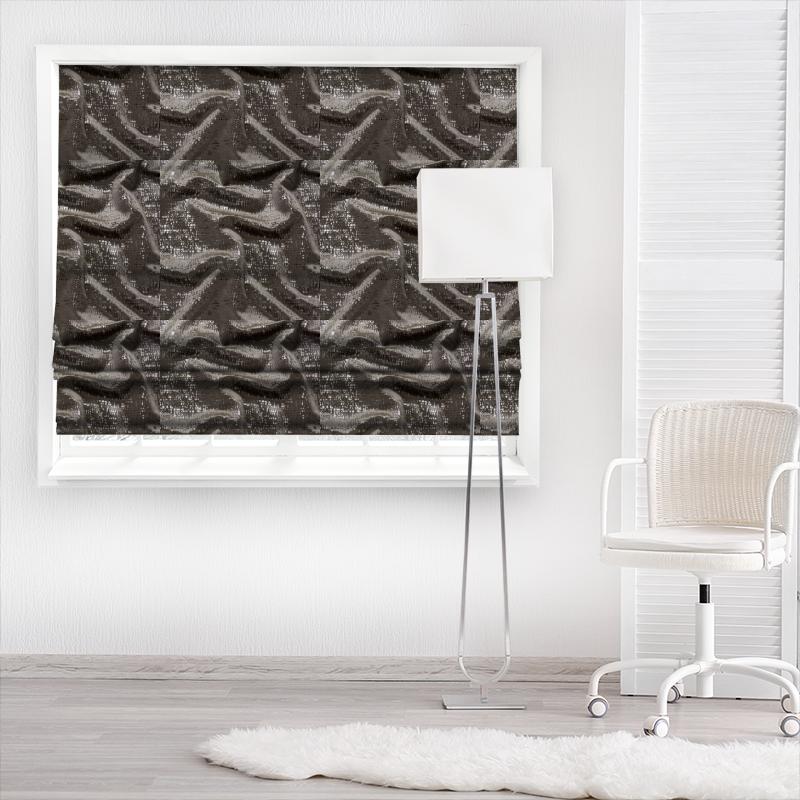 Fryetts Glamour Zinc Willow Made To Measure Roman Blind