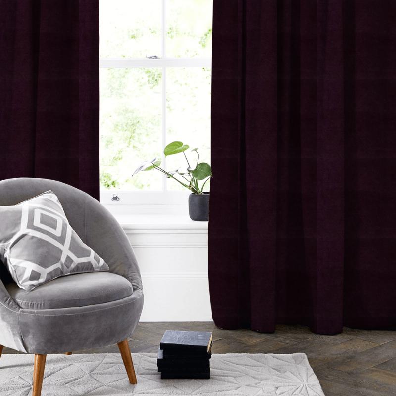 Bill Beaumont Eaton Square Eaton Square Purple Made To Measure Curtain