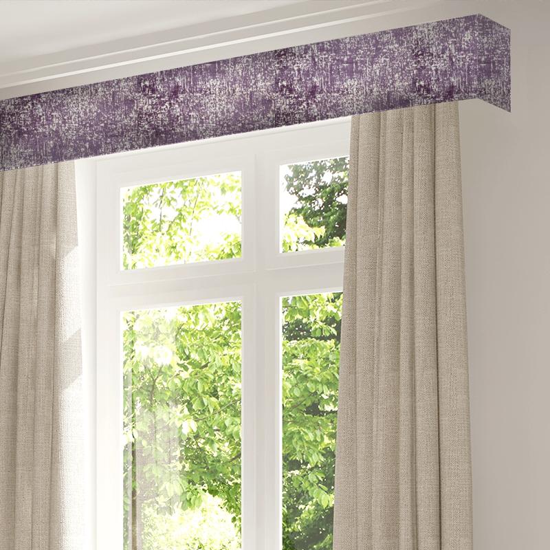 Bill Beaumont Enchanted Stardust Lavender Pelmet