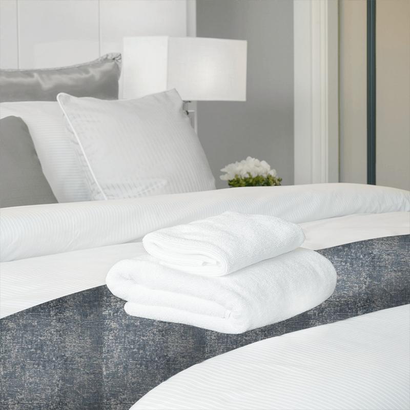 Bill Beaumont Enchanted Stardust Teal Blue Bed Runner