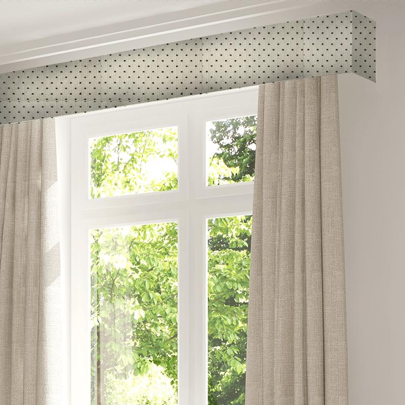 Bill Beaumont Textures Book Verona Charcoal Pelmet