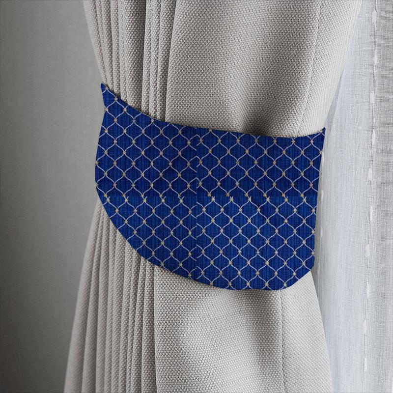 Bill Beaumont Textures Book Verona Indigo Tieback