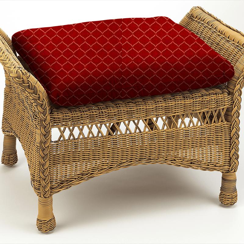 Bill Beaumont Textures Book Verona Ruby Box Cushion