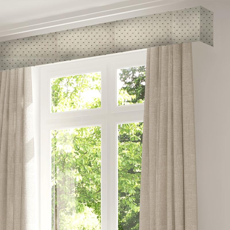 Bill Beaumont Textures Book Verona Smoke Pelmet