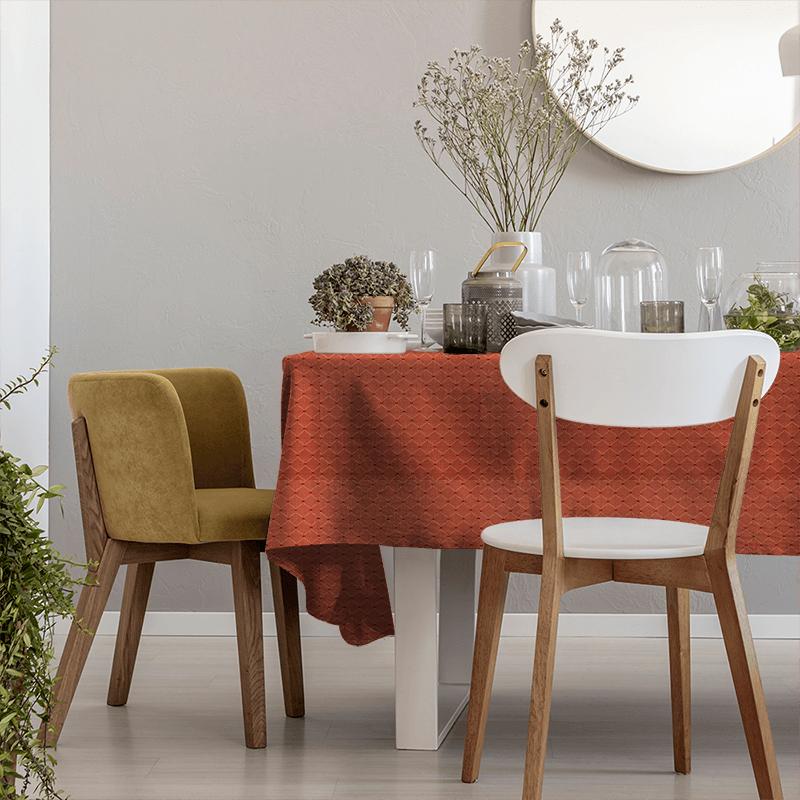 Bill Beaumont Textures Book Verona Spice Tablecloth