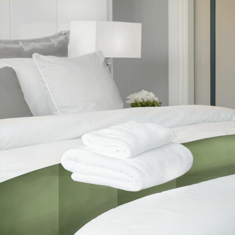 Prestigious Textiles Calm & Gentle Calm Leaf Bed Runner
