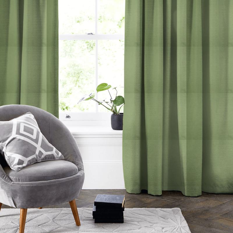 Prestigious Textiles Calm & Gentle Calm Leaf Made To Measure Curtain