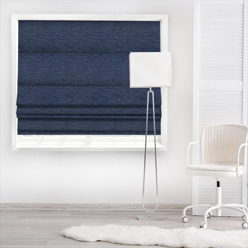 Prestigious Textiles Logan Logan Denim Made To Measure Roman Blind