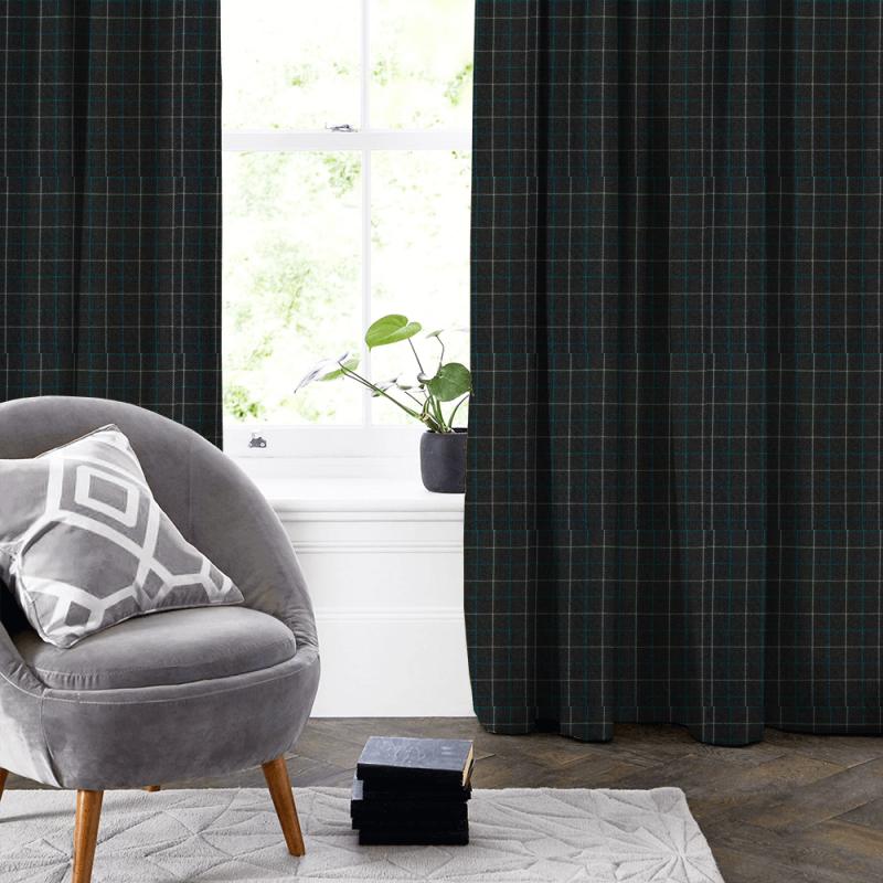 Porter & Stone Timor Bamburgh Azure Made To Measure Curtain
