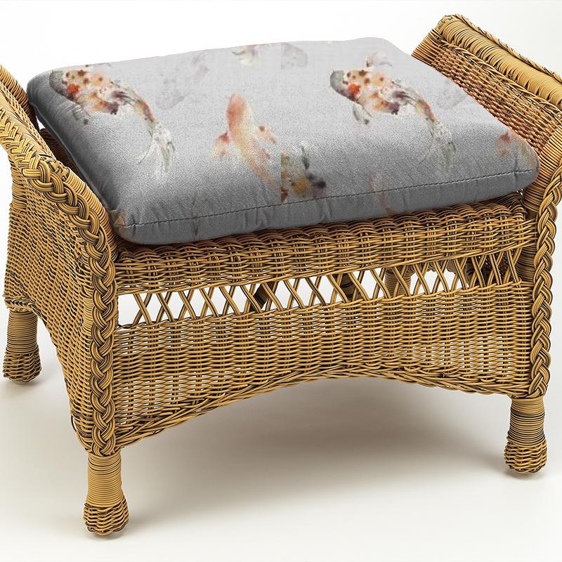 Voyage Decoration Kyoto Gardens Koi Carp Amber Box Cushion