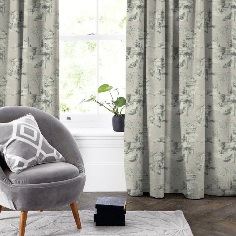 Voyage Decoration Kyoto Gardens Kyoto Linen Bamboo Made To Measure Curtain