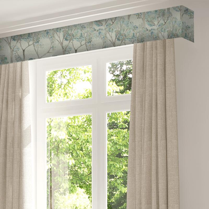 Voyage Decoration Kyoto Gardens Nippon Linen Emerald Pelmet