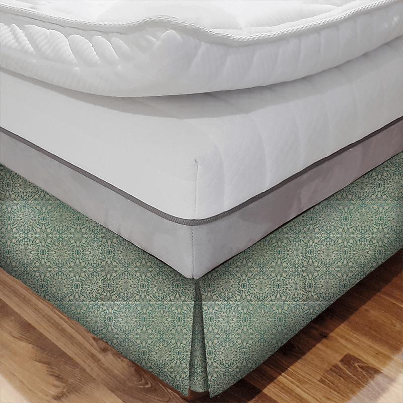 iLiv Isadore Brocade Teal Bed Base Valance