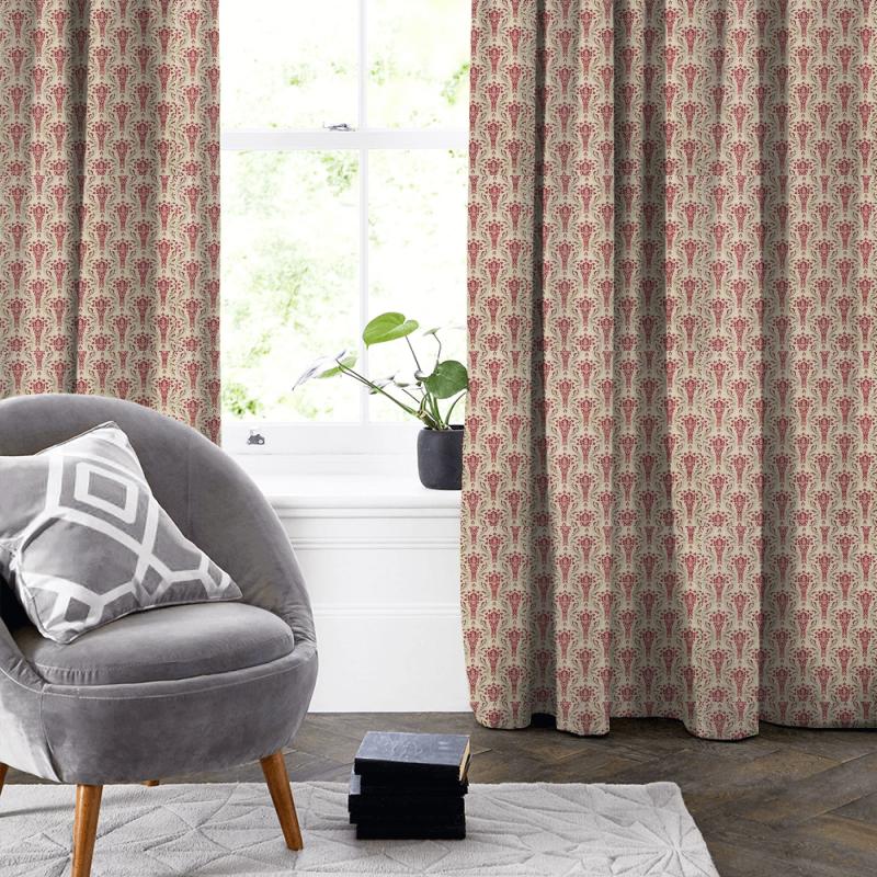 Lynwood Carmine Made To Measure Curtain iLiv Chalfont Lynwood Carmine Made To Measure Curtain