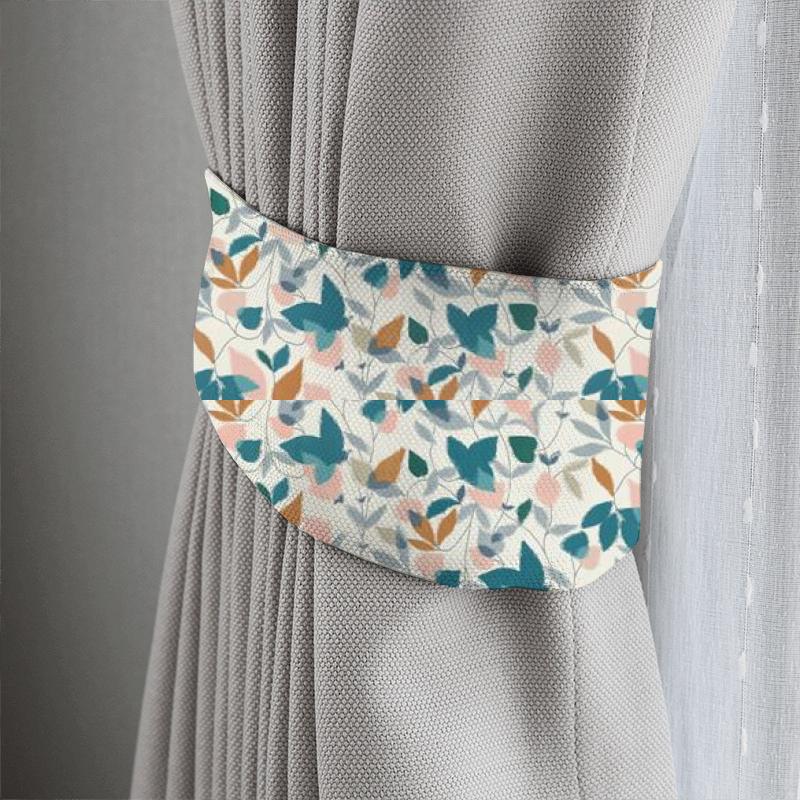 Scion Japandi fabrics Akira Ginger / Teal / Olive Tieback