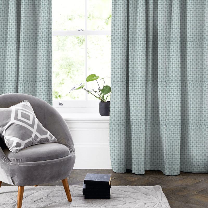 Prestigious Textiles PICK 'N' MIX Zap Azure Made To Measure Curtain