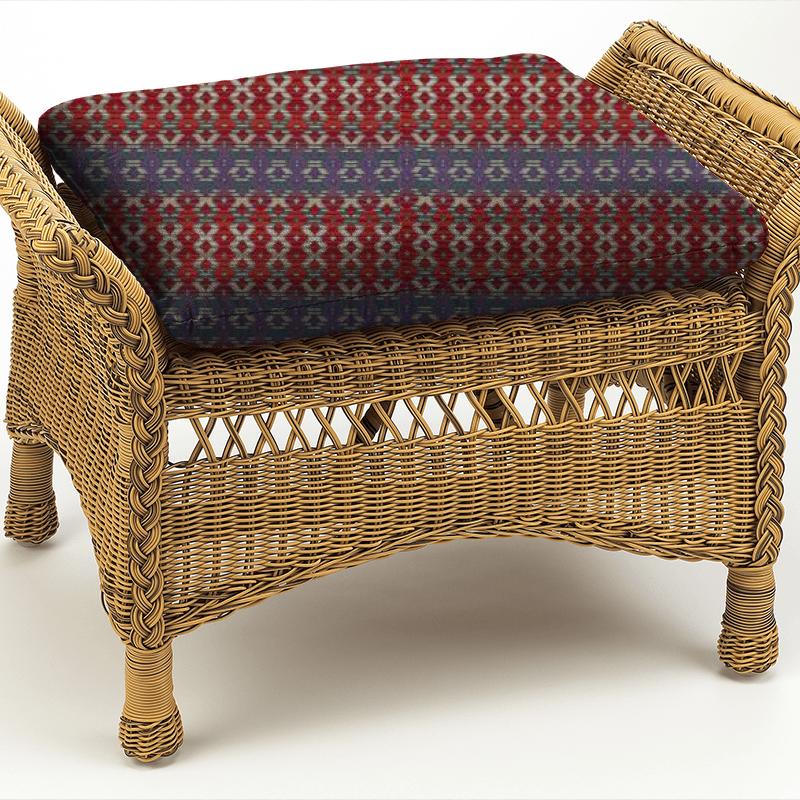 Prestigious Textiles Pizzazz Zebedee Loganberry Box Cushion