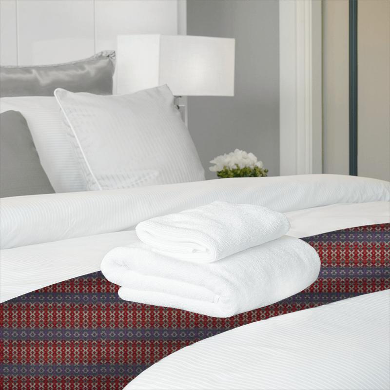Prestigious Textiles Pizzazz Zebedee Loganberry Bed Runner