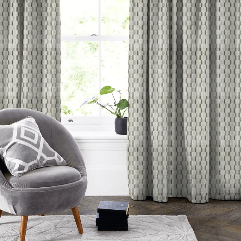 Clarke and Clarke Kaleidoscope Cubis Natural Made To Measure Curtain