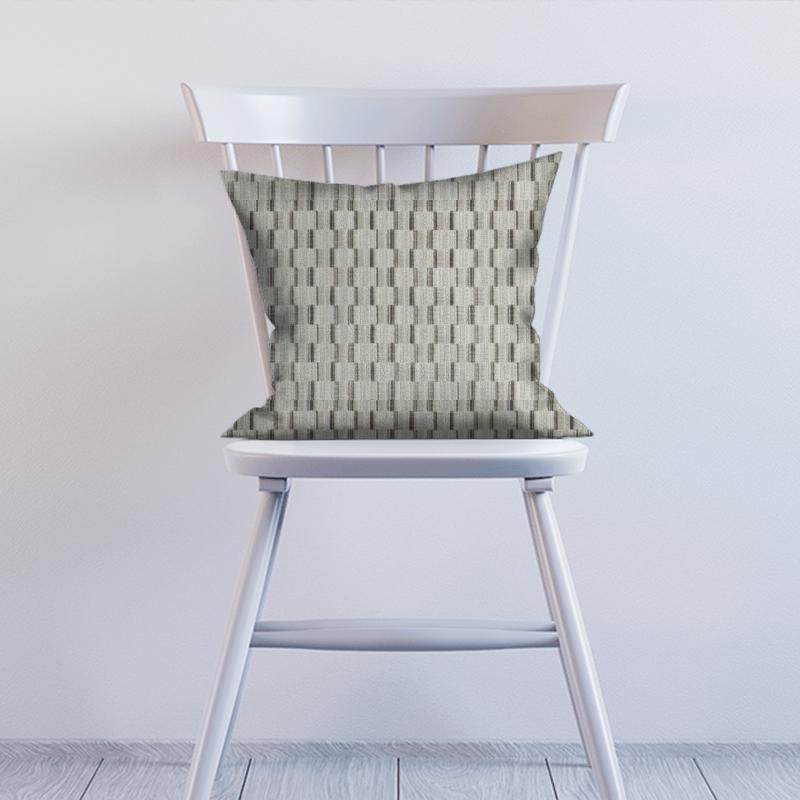 Clarke and Clarke Kaleidoscope Cubis Natural Cushion