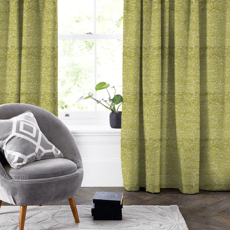 Clarke and Clarke Kaleidoscope Mattone Citrus Made To Measure Curtain