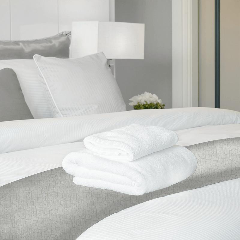 Clarke and Clarke Kaleidoscope Mattone Ivory Bed Runner
