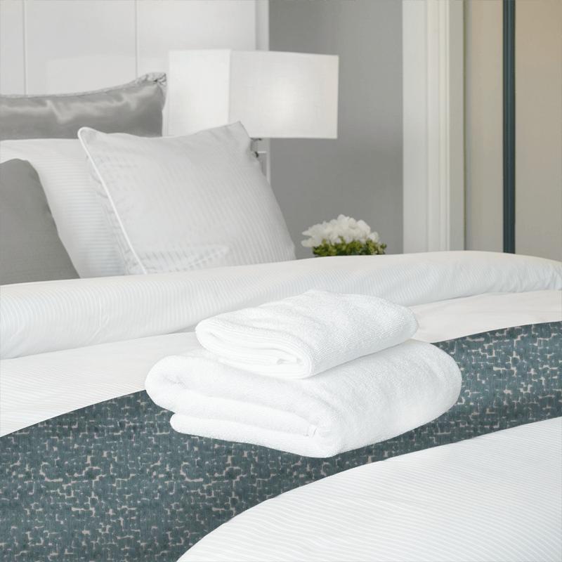 Clarke and Clarke Kaleidoscope Mattone Mineral Bed Runner