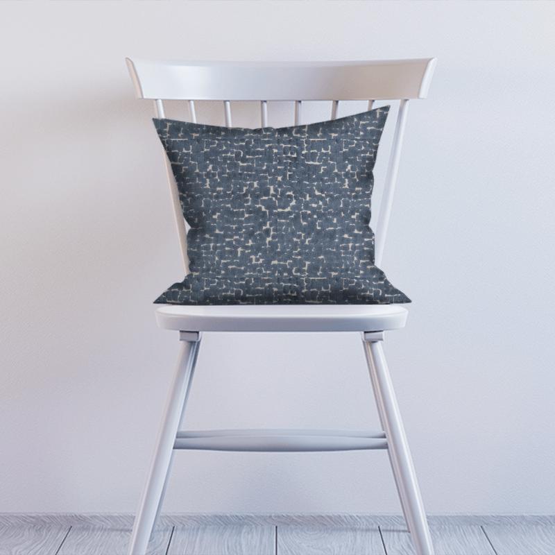 Clarke and Clarke Kaleidoscope Mattone Navy Cushion