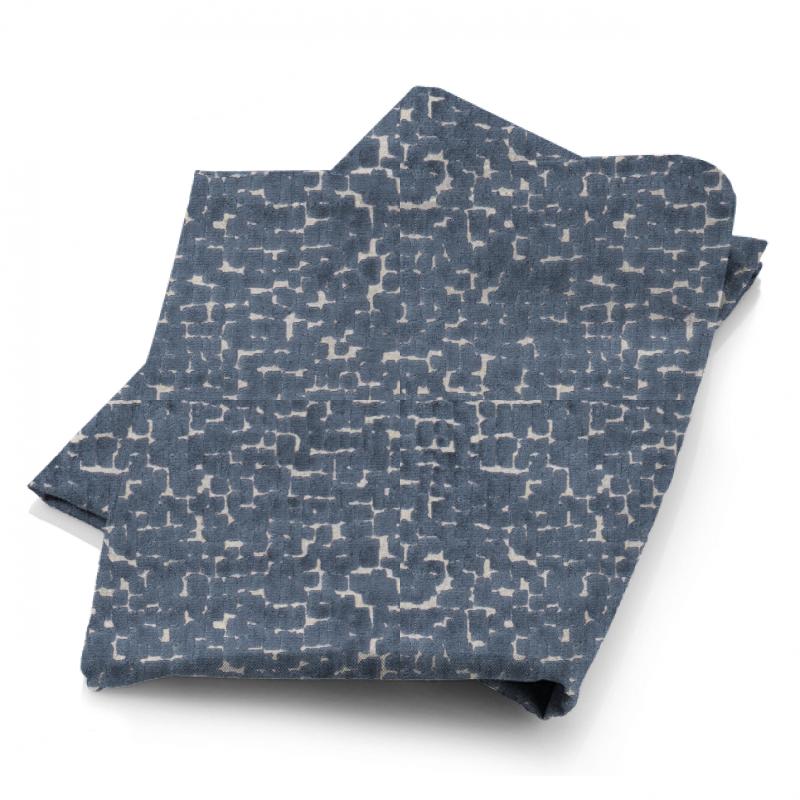 Clarke and Clarke Kaleidoscope Mattone Navy Fabric