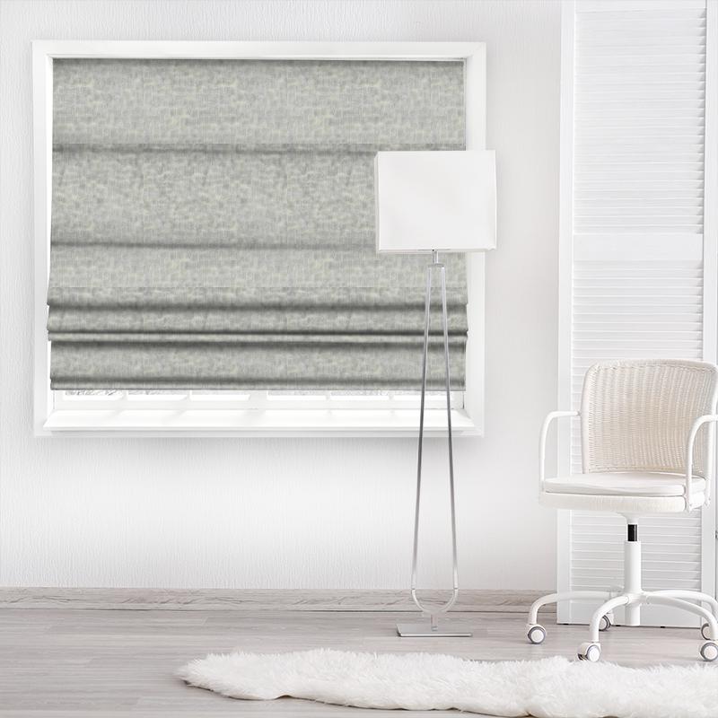 Clarke and Clarke Kaleidoscope Mattone Slate Made To Measure Roman Blind
