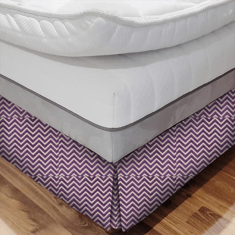 Clarke and Clarke Kaleidoscope Prisma Amethyst Bed Base Valance