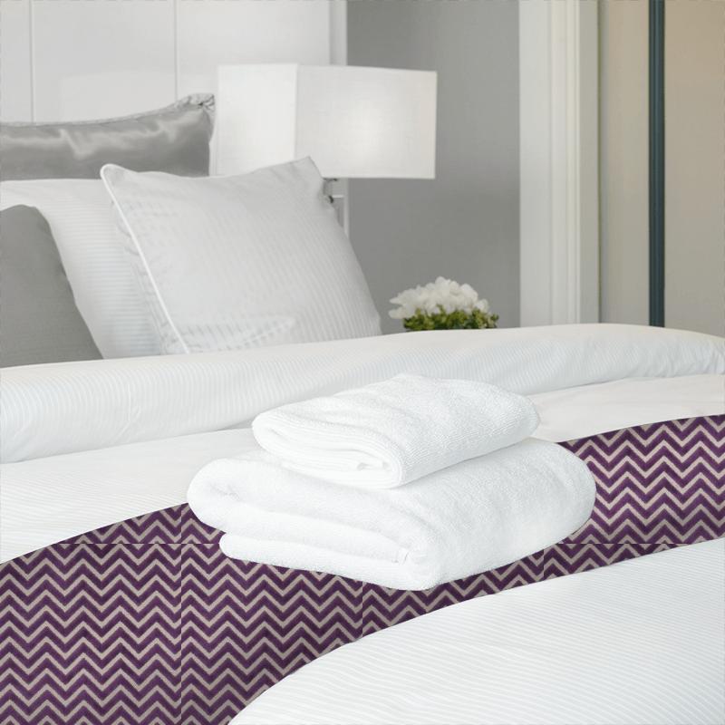 Clarke and Clarke Kaleidoscope Prisma Amethyst Bed Runner