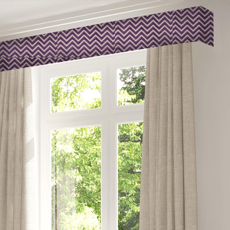 Clarke and Clarke Kaleidoscope Prisma Amethyst Pelmet