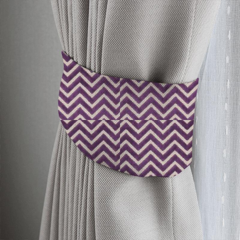Clarke and Clarke Kaleidoscope Prisma Amethyst Tieback