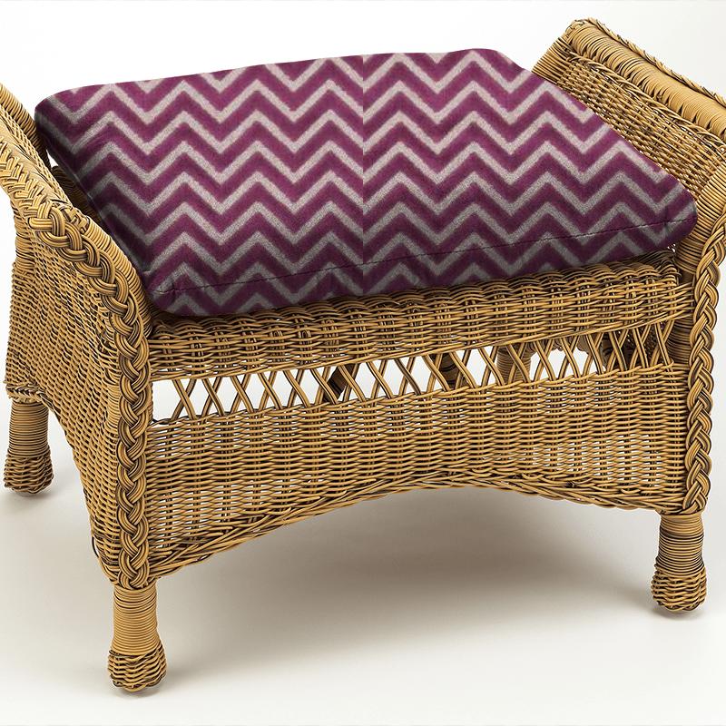 Clarke and Clarke Kaleidoscope Prisma Fuchsia Box Cushion