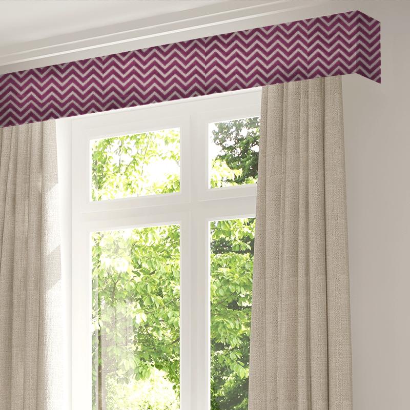 Clarke and Clarke Kaleidoscope Prisma Fuchsia Pelmet