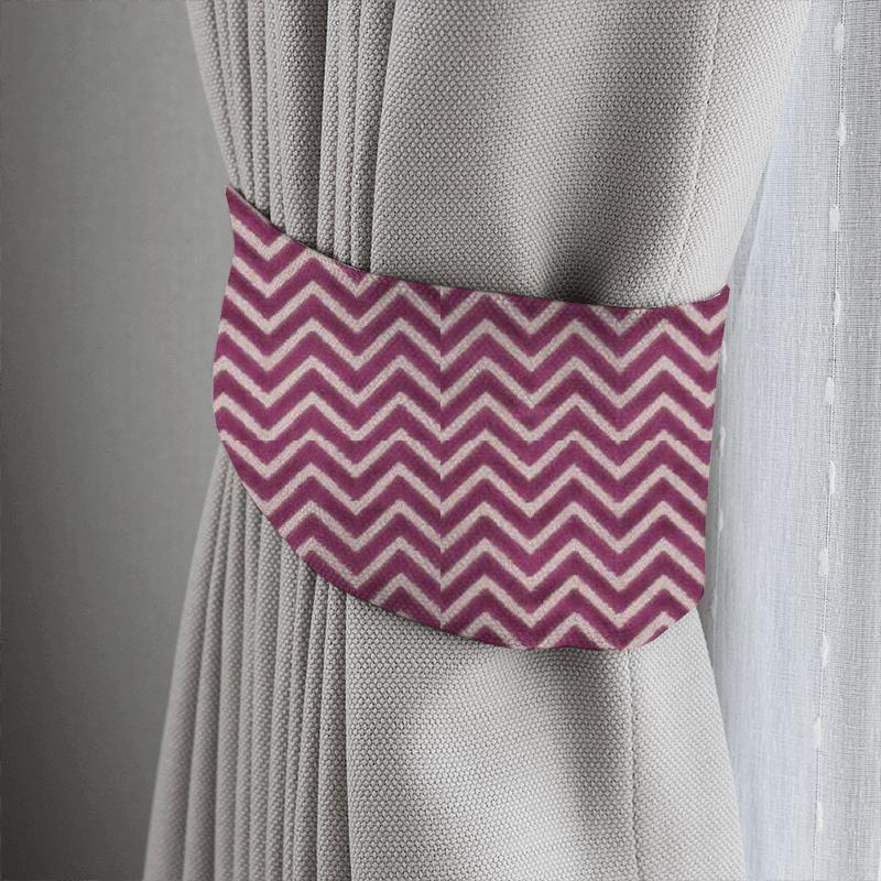 Clarke and Clarke Kaleidoscope Prisma Fuchsia Tieback