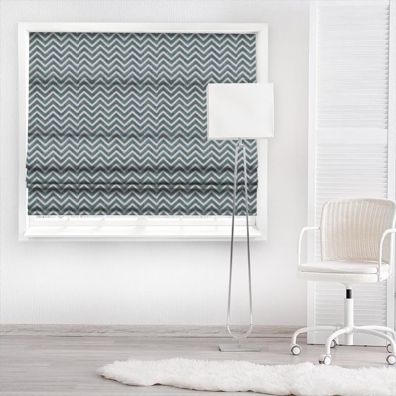 Clarke and Clarke Kaleidoscope Prisma Mineral Made To Measure Roman Blind