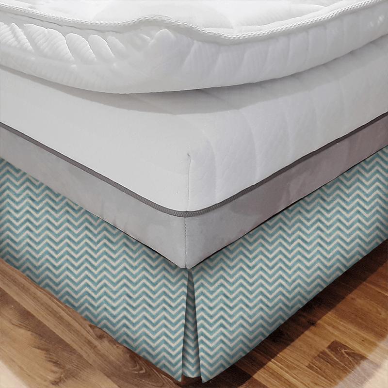 Clarke and Clarke Kaleidoscope Prisma Teal Bed Base Valance